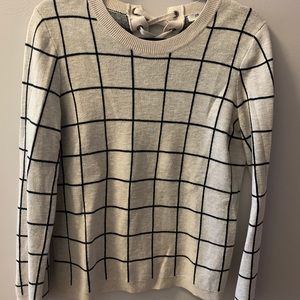 Madewell black and white sweater